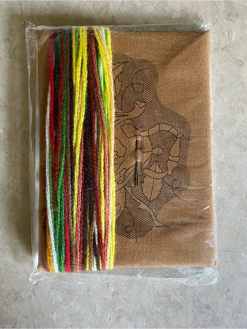 New Vintage 1981 Jiffy Stitchery "Teapot and Lemons" Crewel embroidery kit 5x7” - Picture 2 of 3